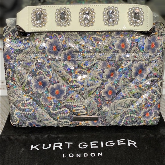 KURT GEIGER LONDON
Kensington Embroidered Sequin Shoulder Bag - Picture 5 of 12
